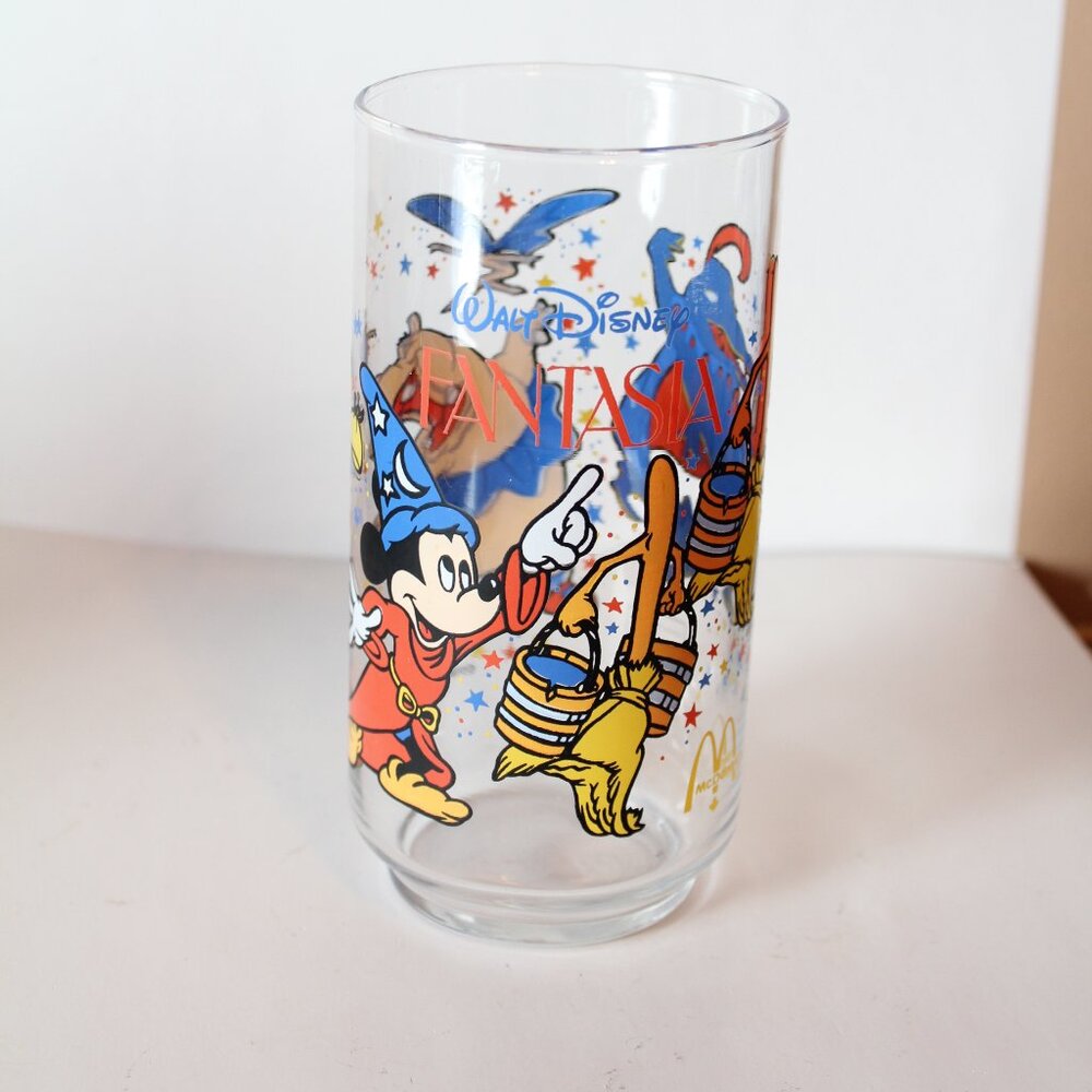 Mc Donald's Disney Fantasia Glass Vintage